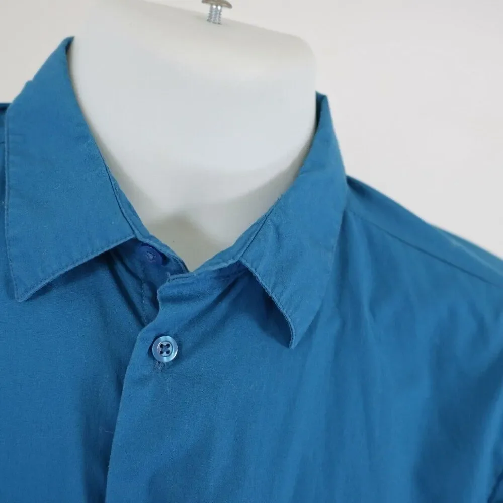 Dockers Teal Collared Dress Shirt‎ Boys Size 18